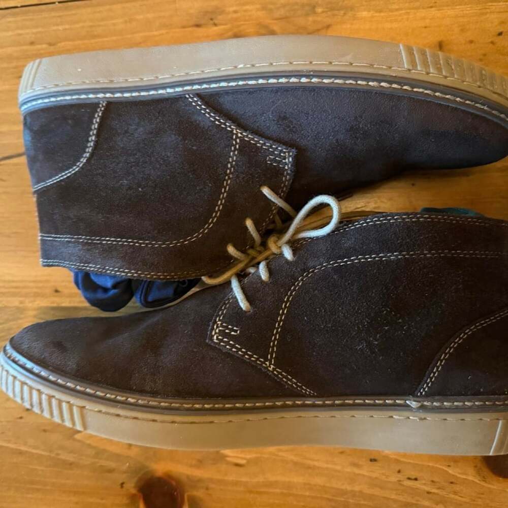 Johnston & Murphy Chukka Boots Size Mens 9M Brown Suede